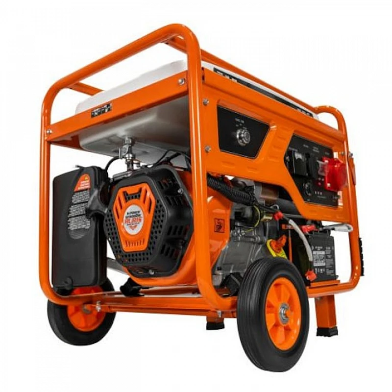 Generator de Curent RURIS R-POWER GE9000RC ATS - 7500W, 3 faze, Motor 15CP, AVR, ATS, Cupru, Benzina, Pornire Electrica + Telecomanda