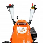 Motocultivator RURIS 1077, Motor Loncin 420cc, 16 CP, 4 timpi, Transmisie pinioane conice, 3 viteze înainte + 3 înapoi, Diferential, Frana hidraulica, Pornire la cheie, Iluminare LED, Roti 20x10-10, lama de cosit CX77