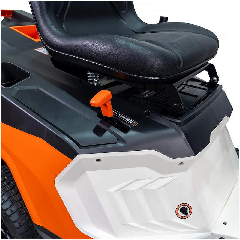 Tractoras pentru tuns gazon RURIS RX Pilot 002H, motor benzina Loncin 4T, 224 CC, 9.5 CP, 6,99 KW, latime taiere 65 cm, inaltime 30-75 mm, cos 150 kg