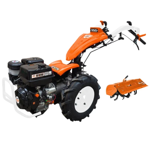 Motocultivator RURIS 977S, motor benzina 4T, 420 CC, 16 CP, 5 viteze, roti 5.00-10, cu freza de sapat S977