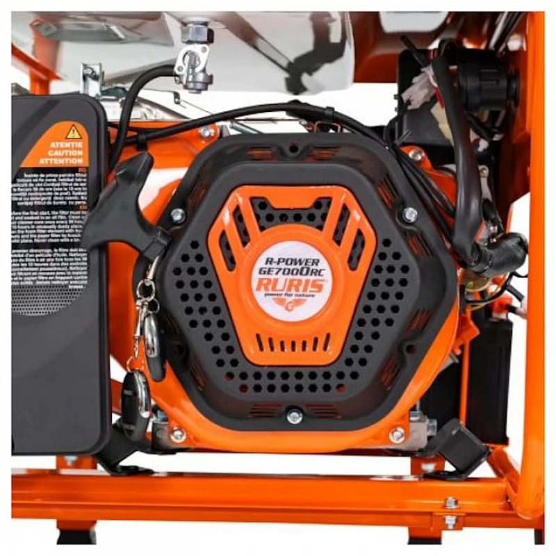 Generator de Curent Ruris R-Power GE 7000RC – 6500W, Motor 13CP, 3 Faze, Pornire Electrica, Telecomanda, Rezervor 28L