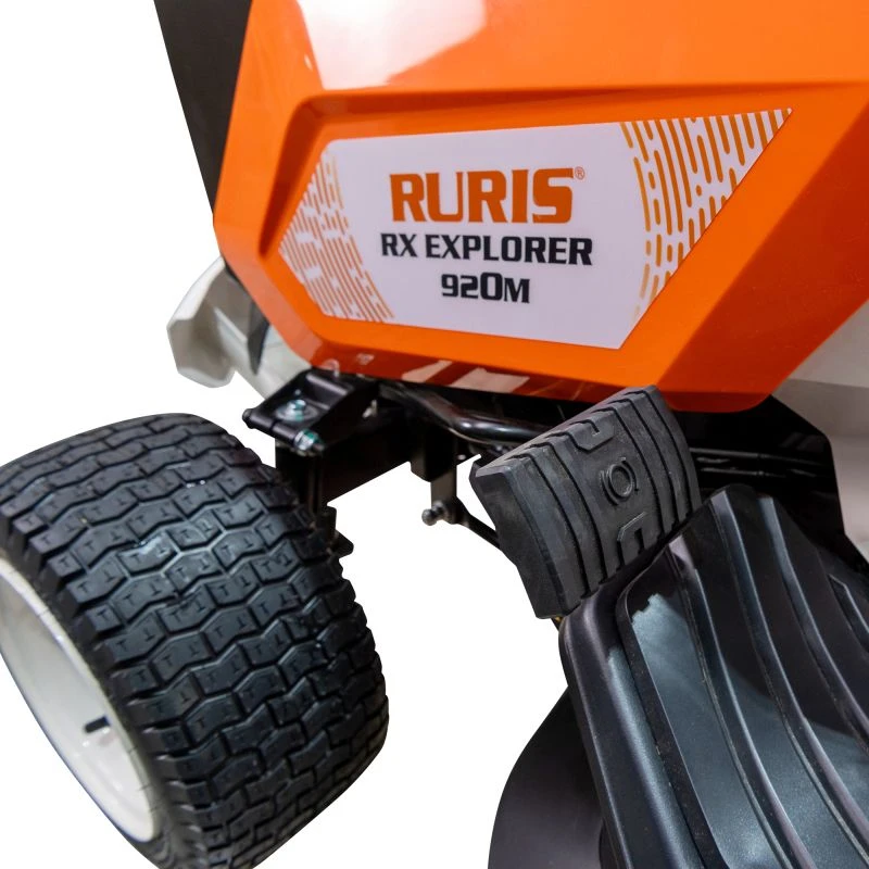 Tractor de tuns gazon RURIS EXPLORER 920M, 16 CP, 92 cm, 280L, motor Loncin, pornire electrica, transmisie mecanica