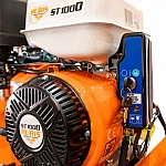 Tocator de crengi si resturi vegetale RURIS ST1000, motor benzina ducar, 4T, 420 CC, 15 CP, diametru maxim taiere 120 mm