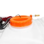 Pulverizator electric tractat RURIS RS TANK 10000 – 100 L, 5.5 bar, 12V, Debit 3.1 L/min, Lance metalica, Furtun 5 m, Manometru, Roti 38x8.5 cm, 4 duze incluse