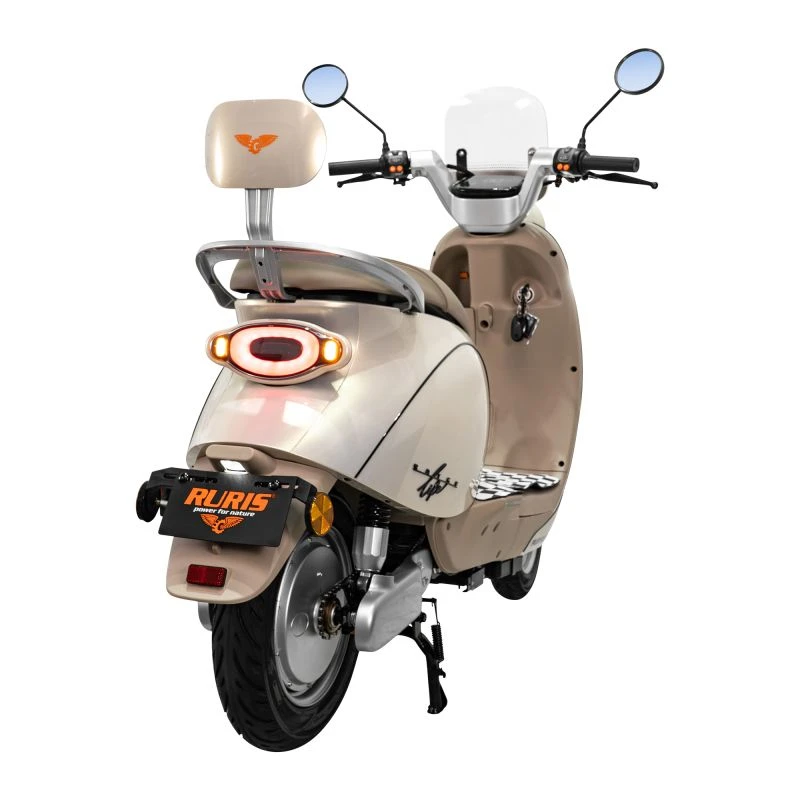 Scuter Electric RURIS Pilot SX790 Gold, motor 800 W, baterie 48V20Ah, autonomie pana la 70 km, viteza maxima de 25 km/h, conform reglementarilor UE, fara permis