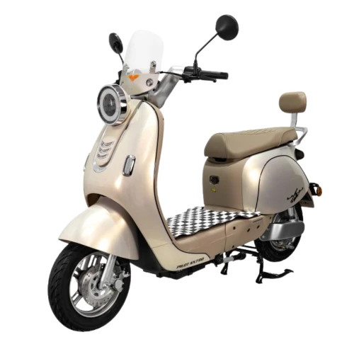 Scuter Electric RURIS Pilot SX790 Gold, motor 800 W, baterie 48V20Ah, autonomie pana la 70 km, viteza maxima de 25 km/h, conform reglementarilor UE, fara permis