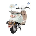 Scuter Electric RURIS Pilot SX790 Verde Retro, motor 800 W, baterie 48V20Ah, autonomie pana la 70 km, viteza maxima de 25 km/h, conform reglementarilor UE, fara permis