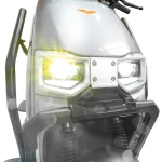 Scuter electric RURIS PILOT SX 710, motor 2100W, baterie 72V 20Ah, autonomie 50-60 km, viteza maxima de 25 km/h, conform reglementarilor UE, fara permis, Gri