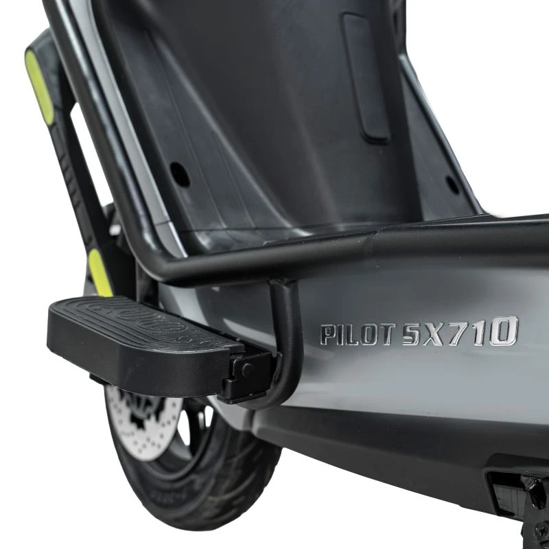 Scuter electric RURIS PILOT SX 710, motor 2100W, baterie 72V 20Ah, autonomie 50-60 km, viteza maxima de 25 km/h, conform reglementarilor UE, fara permis, Gri