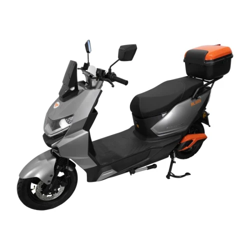 Scuter electric RURIS PILOT SX 720, motor 2500 W, baterie 72 V 32 Ah, autonomie pana la 92 km, viteza maxima de 25 km/h, conform reglementarilor UE, fara permis, Gri
