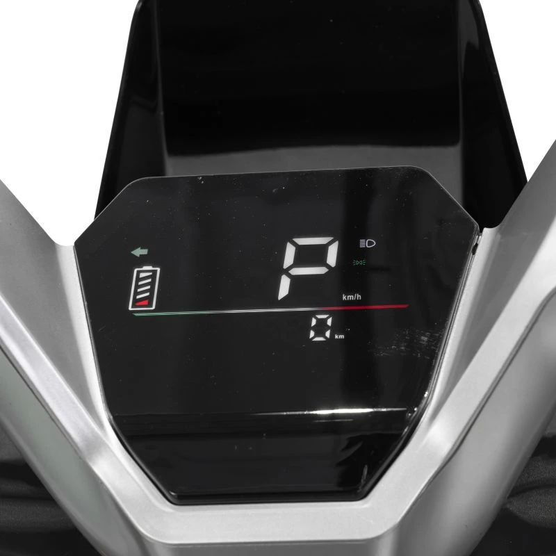 Scuter electric RURIS PILOT SX 720, motor 2500 W, baterie 72 V 32 Ah, autonomie pana la 92 km, viteza maxima de 25 km/h, conform reglementarilor UE, fara permis, Gri