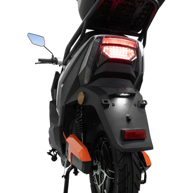 Scuter electric RURIS PILOT SX 720, motor 2500 W, baterie 72 V 32 Ah, autonomie pana la 92 km, viteza maxima de 25 km/h, conform reglementarilor UE, fara permis, Gri