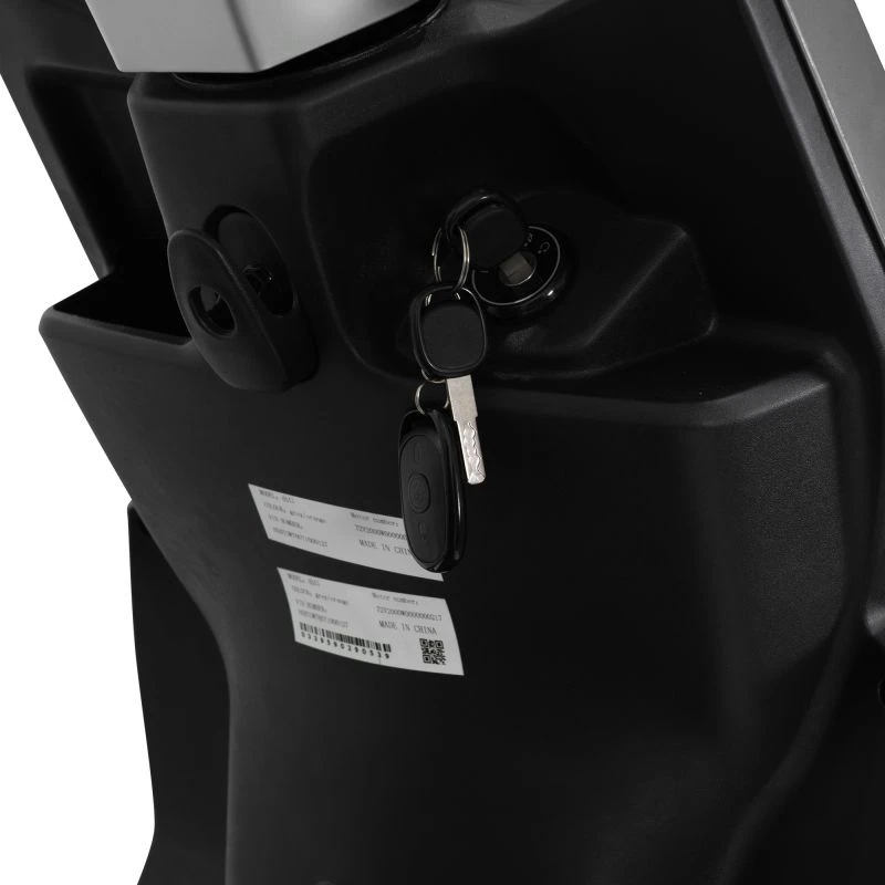 Scuter electric RURIS PILOT SX 720, motor 2500 W, baterie 72 V 32 Ah, autonomie pana la 92 km, viteza maxima de 25 km/h, conform reglementarilor UE, fara permis, Gri