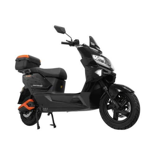 Scuter electric RURIS PILOT SX 720, motor 2500 W, baterie 72 V 32 Ah, autonomie pana la 92 km, viteza maxima de 25 km/h, conform reglementarilor UE, fara permis, Negru
