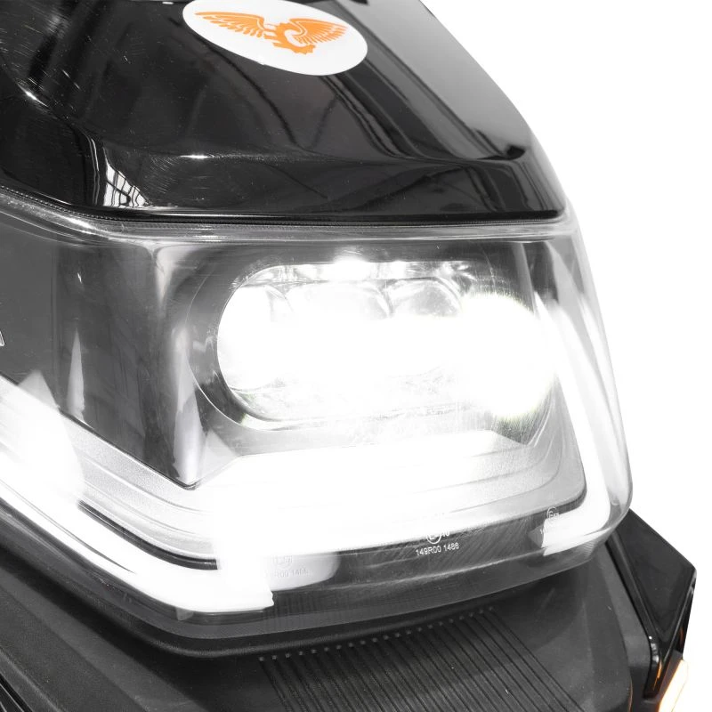 Scuter electric RURIS PILOT SX 720, motor 2500 W, baterie 72 V 32 Ah, autonomie pana la 92 km, viteza maxima de 25 km/h, conform reglementarilor UE, fara permis, Negru