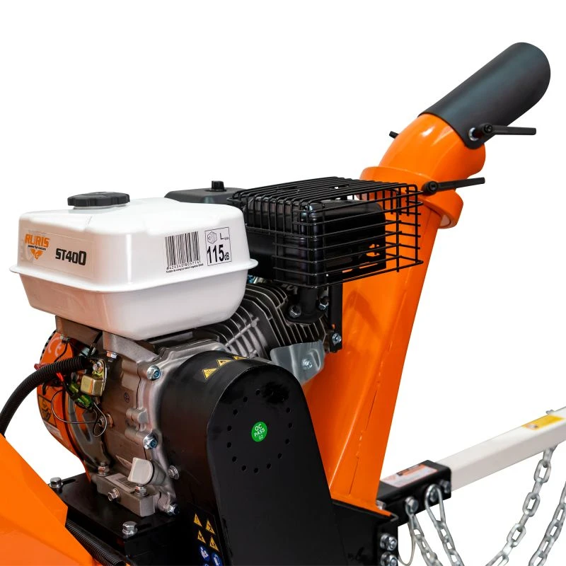 Tocator de crengi si resturi vegetale RURIS ST400, motor benzina, 4T, 212 CC, 7 CP, viteza cutite 3750 rpm, diametru maxim taiere 80 mm, cu jgheab