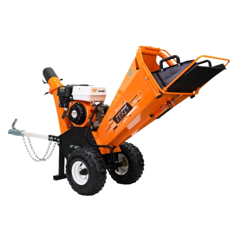 Tocator de crengi si resturi vegetale RURIS ST400, motor benzina, 4T, 212 CC, 7 CP, viteza cutite 3750 rpm, diametru maxim taiere 80 mm, cu jgheab