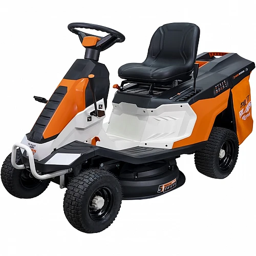 Tractoras pentru tuns gazon RURIS RX Pilot 002H, motor benzina Loncin 4T, 224 CC, 9.5 CP, 6,99 KW, latime taiere 65 cm, inaltime 30-75 mm, cos 150 kg