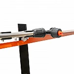 Pulverizator electric tractat RURIS RS TANK 10000 – 100 L, 5.5 bar, 12V, Debit 3.1 L/min, Lance metalica, Furtun 5 m, Manometru, Roti 38x8.5 cm, 4 duze incluse