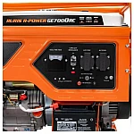 Generator de Curent Ruris R-Power GE 7000RC – 6500W, Motor 13CP, 3 Faze, Pornire Electrica, Telecomanda, Rezervor 28L