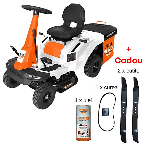 Tractoras de tuns gazon RURIS RX PILOT 003CVT, Motor Rato 7.5 CP, Transmisie CVT, Latime 61 cm