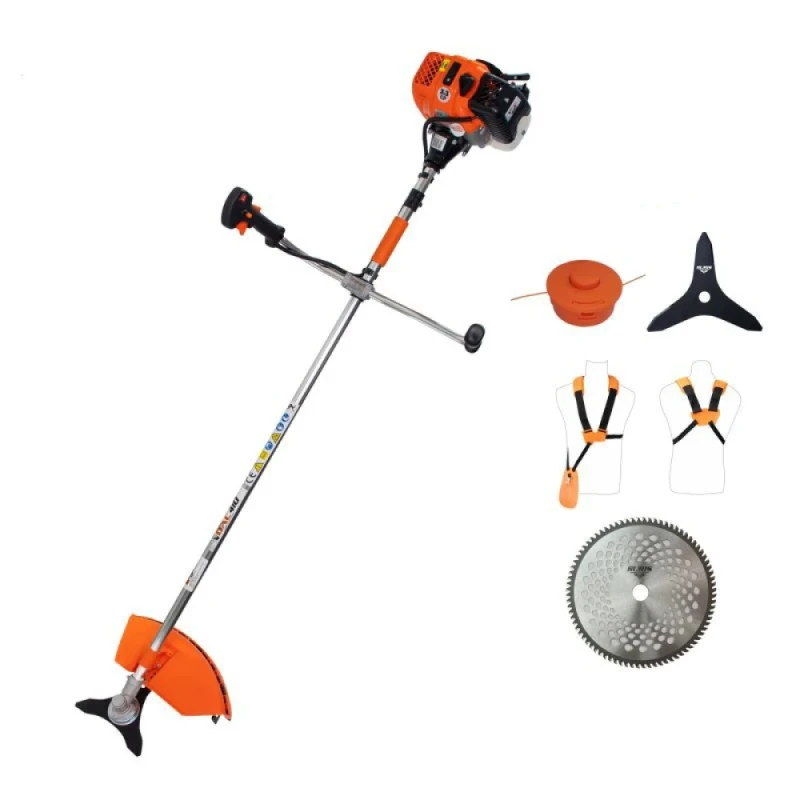 Motocoasa de umar RURIS DAC 410, motor benzina TEZ, 2 timpi, 57 CC, 3.3 CP, rezervor 1.2 litri
