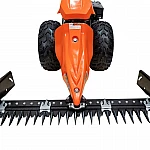 Motocultivator RURIS 1077, Motor Loncin 420cc, 16 CP, 4 timpi, Transmisie pinioane conice, 3 viteze înainte + 3 înapoi, Diferential, Frana hidraulica, Pornire la cheie, Iluminare LED, Roti 20x10-10, lama de cosit CX77