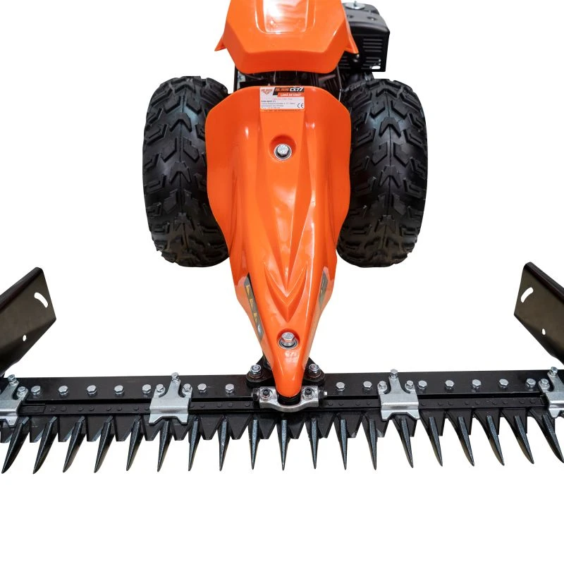 Motocultivator RURIS 1077, Motor Loncin 420cc, 16 CP, 4 timpi, Transmisie pinioane conice, 3 viteze înainte + 3 înapoi, Diferential, Frana hidraulica, Pornire la cheie, Iluminare LED, Roti 20x10-10, lama de cosit CX77