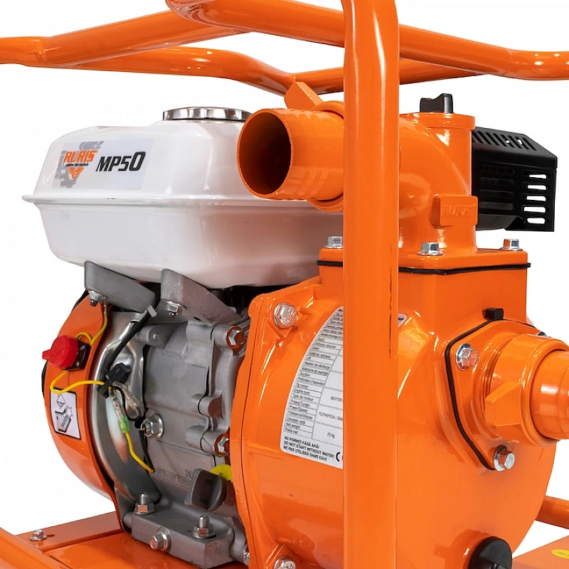 Motopompa RURIS MP50, motor benzina General Engine, 4 timpi, 212 CC, 7 CP, furtun refulare 2 inch, 20 m, absorbtie 8 m, refulare verticala 25 m