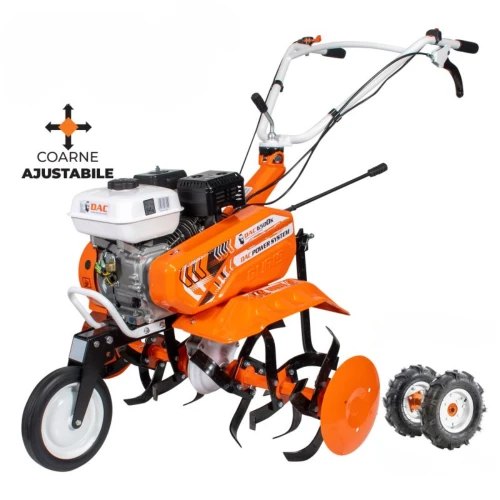 Motosapa RURIS DAC 6500K, motor benzina General Engine, 4 timpi, 7 CP, latime lucru 83 cm, rezervor 3 litri, roti cauciuc