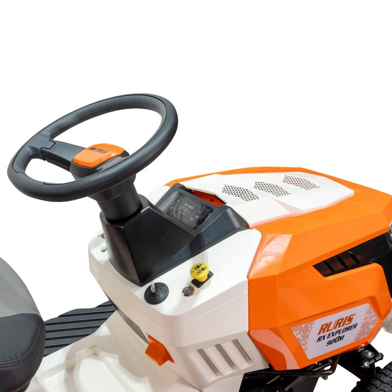 Tractor de tuns gazon RURIS EXPLORER 920M, 16 CP, 92 cm, 280L, motor Loncin, pornire electrica, transmisie mecanica