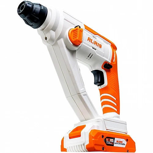 Ciocan rotopercutor cu acumulator RURIS RMX1210 Power Alfa Up 1210RMA2024, SDS Plus, 900 rpm, 5100 bpm, 1.5 J, 1 x Li-Ion 20V, 2Ah, incarcator