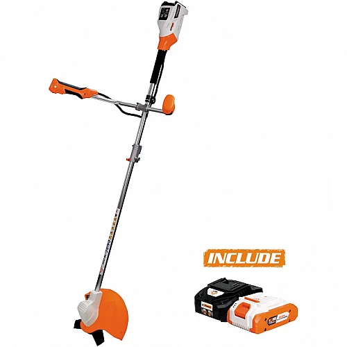 Motocoasa de umar pe acumulator RURIS 3024E – 20V, 4Ah, 80Wh, cutit 3 dinti, 300 mm taiere