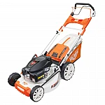 Masina de tuns gazon RURIS RX555S, 5.2 CP, 530 mm, autopropulsata, motor Honda GCV200, 65L, functie mulching, carcasa metalica