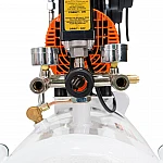 Compresor Silentios RURIS Silent Power 5000 OilFree – 1500W, 2CP, 50L, 236 l/min, 8 Bar, Fara Ulei, 2 Cilindri, 2 Iesiri, Protectii Multiple