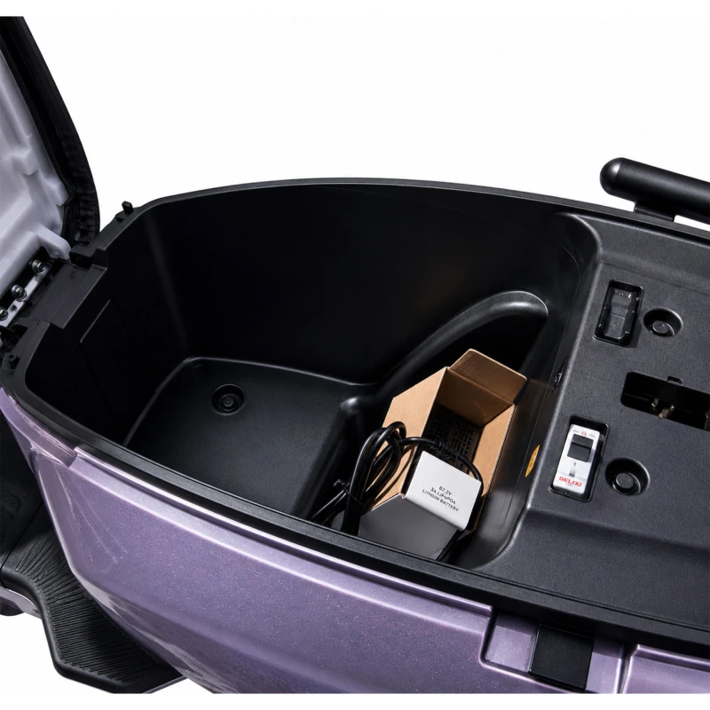 Scuter electric Samus MODENA-25-12T2000-72V23-Purple, putere maxima 2000W, Autonomie 85 km, viteza maxima de 25 km/h, conform reglementarilor UE, fara permis