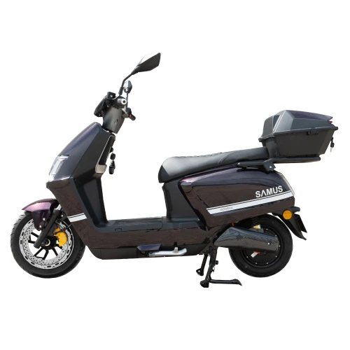 Scuter electric Samus MODENA-25-12T2000-72V23-Purple, putere maxima 2000W, Autonomie 85 km, viteza maxima de 25 km/h, conform reglementarilor UE, fara permis