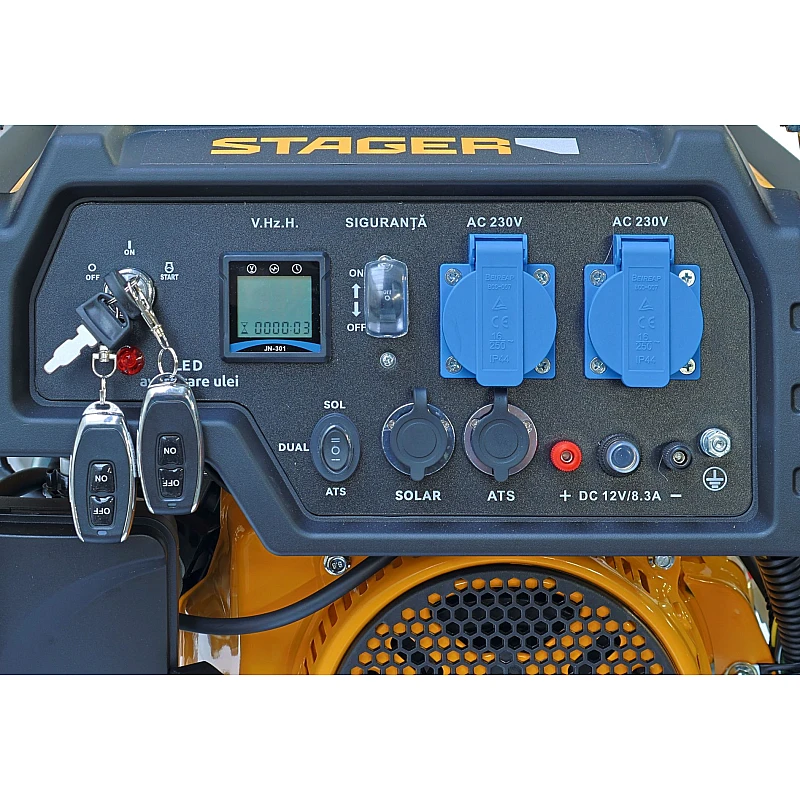 Stager FD 3600ER Automatic Generator curent monofazat, 230V, 3.0kW, benzină, conector ATS, multistart, autonomie pana la 20h