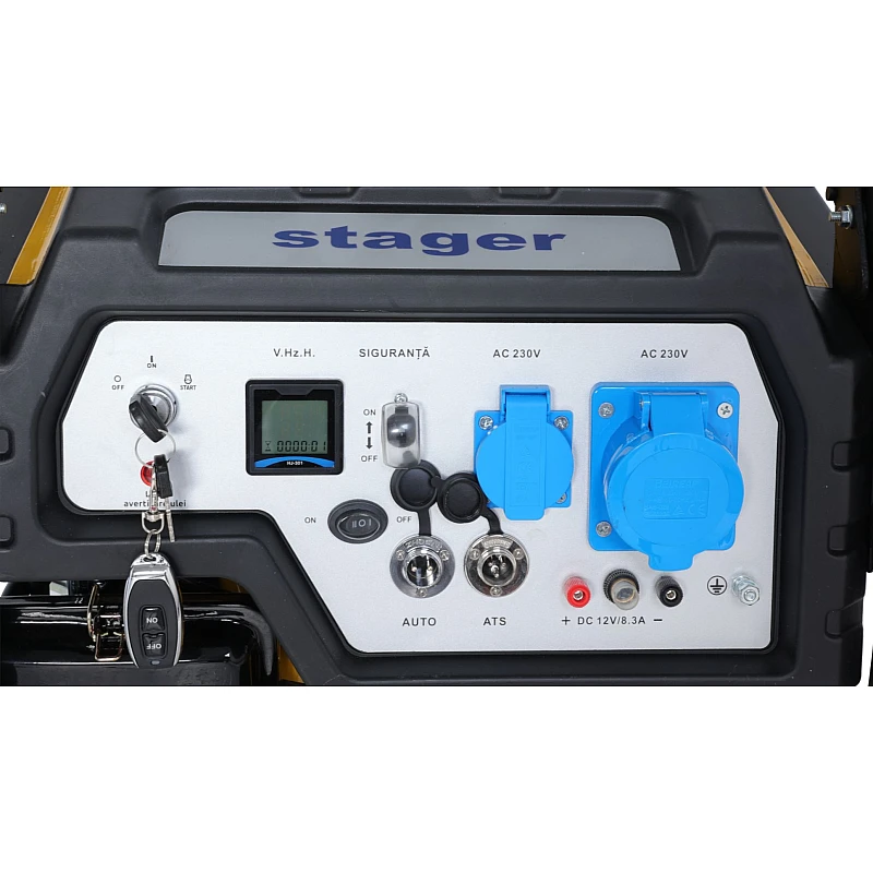 Stager FD 6500ER Automatic Generator curent monofazat, 230V, 5.5kW, benzină, conector ATS, multistart, autonomie pana la 20h