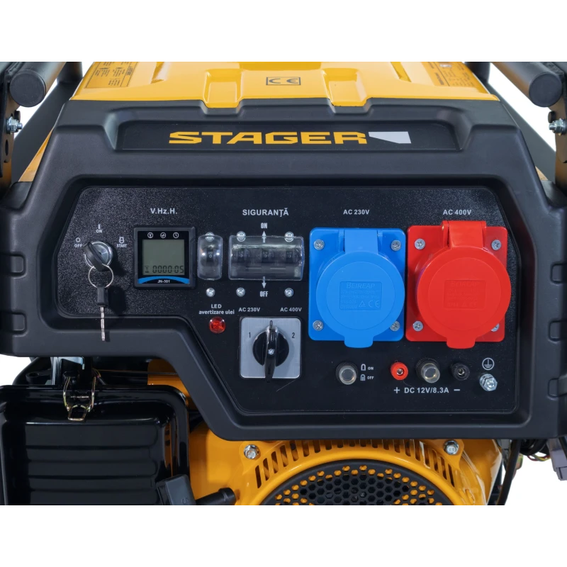 Stager FD 10000ER-E3R Automatic Generator curent dual 230V/400V, 8.5kW, benzina, conector ATS, multistart, autonomie pana la 13h