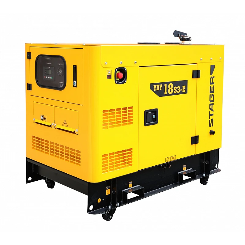 Generator insonorizat STAGER YDY18S3-E 1158000018S3, diesel, trifazat, 16 kVA, 23 A, 1500 rpm