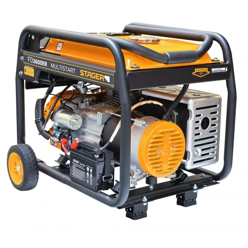 Stager FD 3600ER Automatic Generator curent monofazat, 230V, 3.0kW, benzină, conector ATS, multistart, autonomie pana la 20h