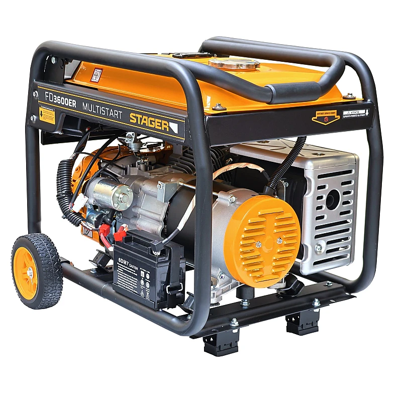 Stager FD 3600ER Automatic Generator curent monofazat, 230V, 3.0kW, benzină, conector ATS, multistart, autonomie pana la 20h