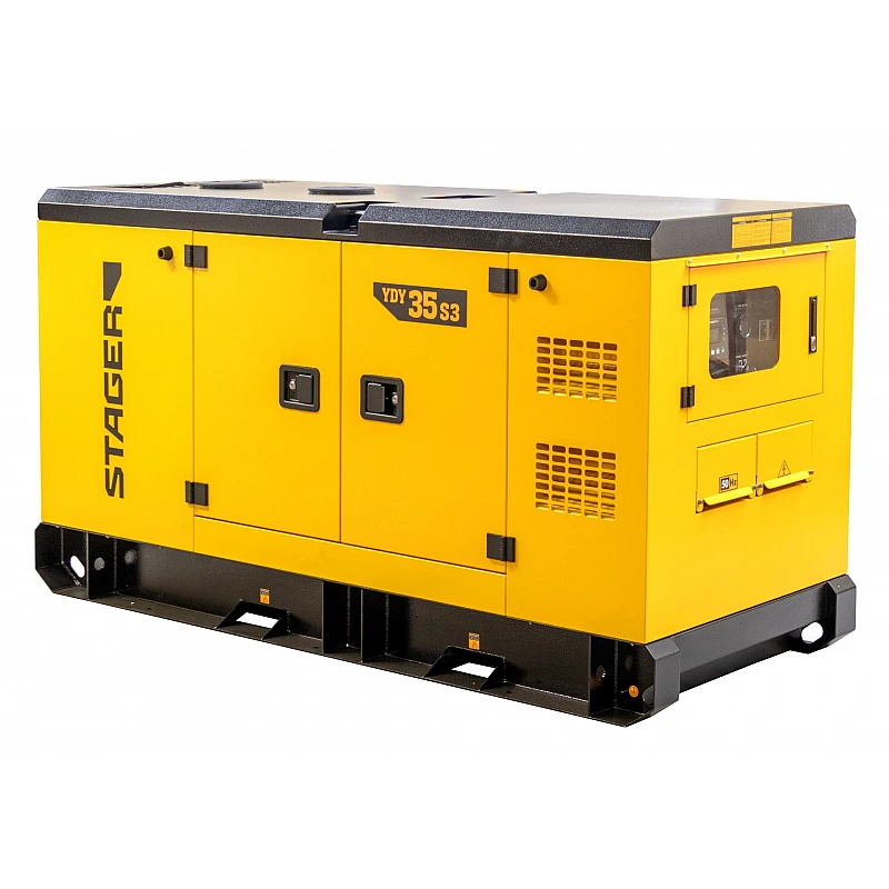 Stager YDY35S3 Generator insonorizat 35kVA, 46A, 1500rpm, trifazat, diesel