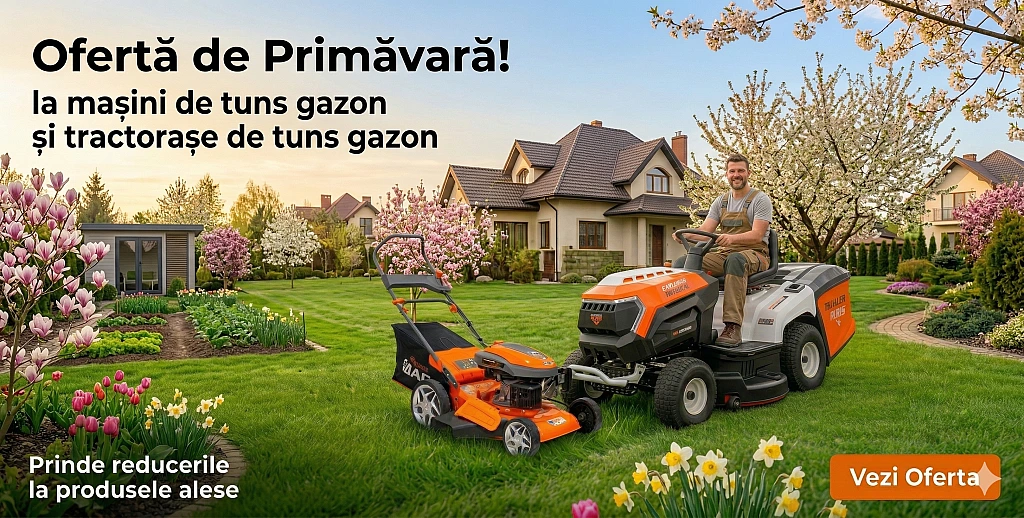 Oferta Masini de tuns gazon si tractorase de tuns gazon