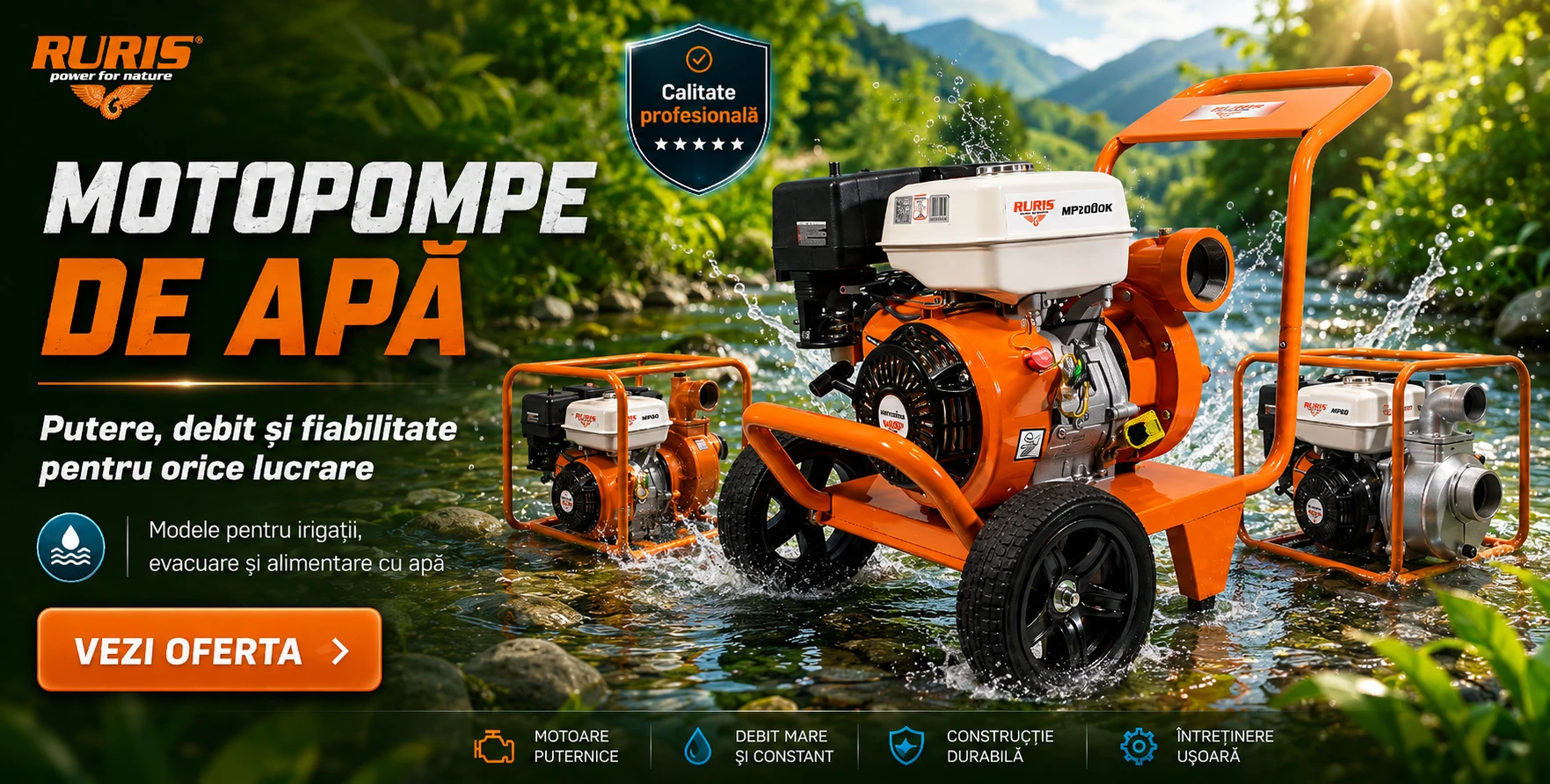 Oferta motopompe