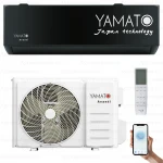 Aer conditionat Yamato Avanti YW12T3B, 12000 BTU, Black, Clasa A++/A+, Inverter, Wi-Fi, Golden Fin + Kit instalare inclus, incalzire si racire