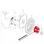 Oala demaror RURIS PS168f-10-7, pentru motosapa Ruris 6 cp, 6.5 cp, 7 cp