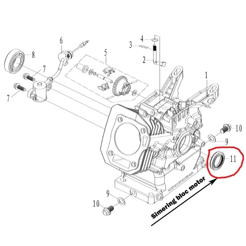 Simering bloc motor 168f RURIS PS168f-2-11, 25 x 41.25 x 6 mm, pentru motosape Ruris 6 cp, 6.5 cp, 7 cp Simering bloc motor 168f RURIS PS168f-2-11, 25 x 41.25 x 6 mm, pentru motosape Ruris 6 cp, 6.5 cp, 7 cp