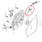 Joja ulei RURIS PS168f-3-7, pentru motosapa Ruris 6 cp, 6.5 cp, 7 cp
